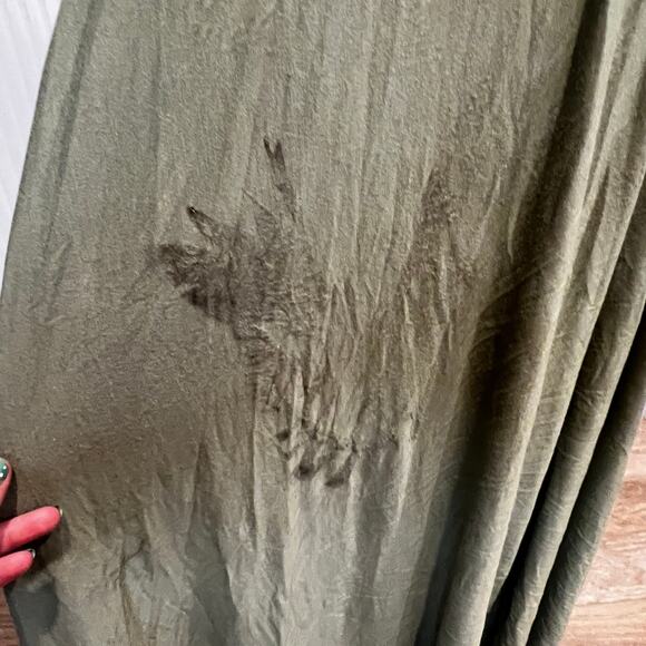 ATHLETA Women's Santorini Midi Dress Size L In Eucalyptus Olive - Picture 6 of 13